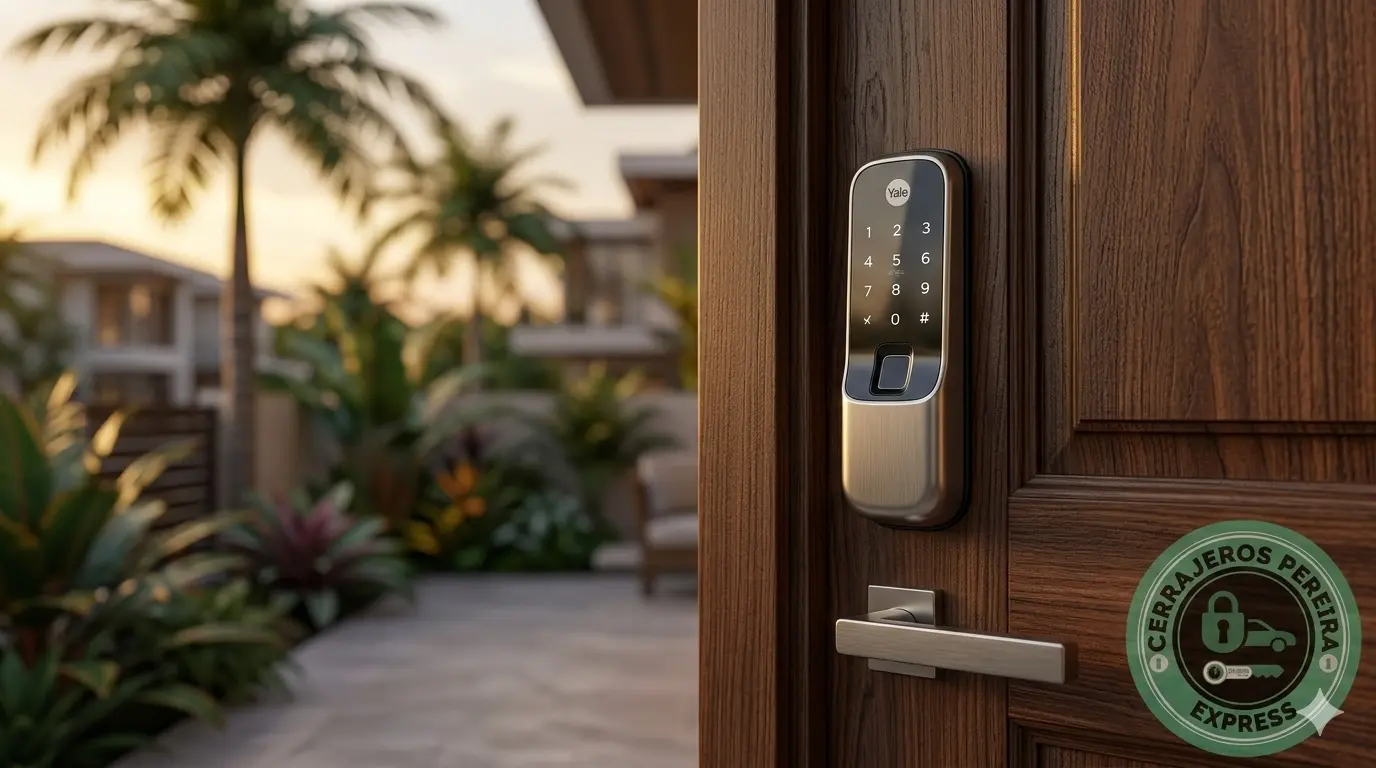 Cerradura digital instalada en vivienda de Pereira